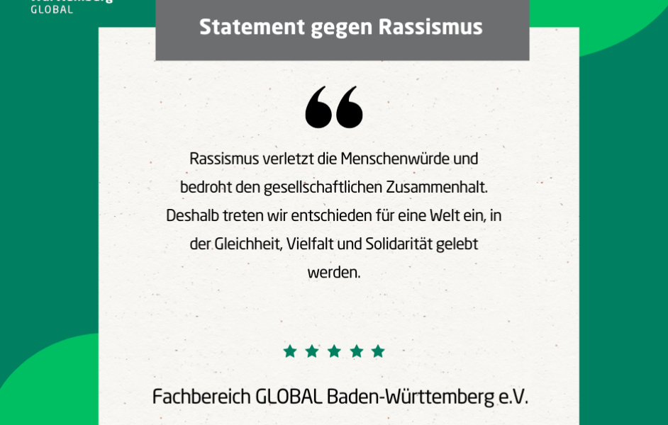 Statement gegen Rassismus